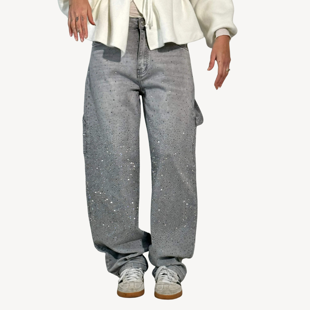 Starry Cargo Jeans for Women | Loravelle