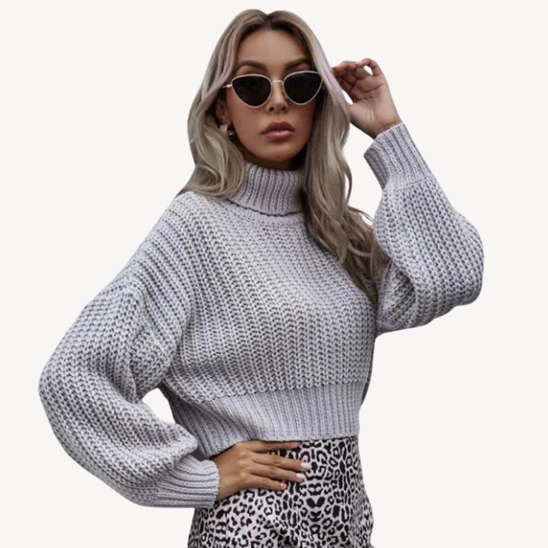 Women’s Cropped Knit Sweater | Loravelle