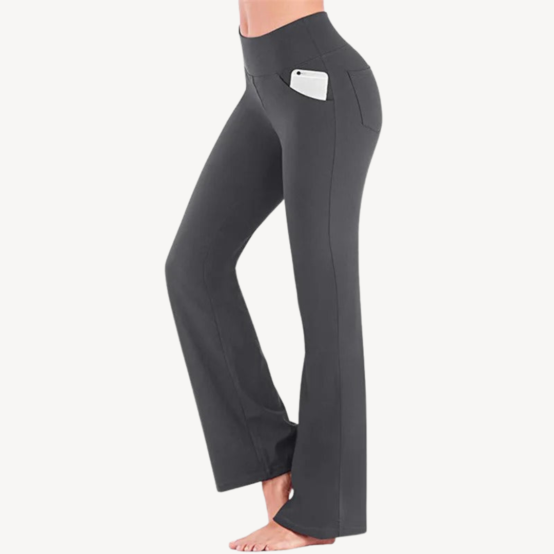 Stretch High-Waisted Pants | Loravelle