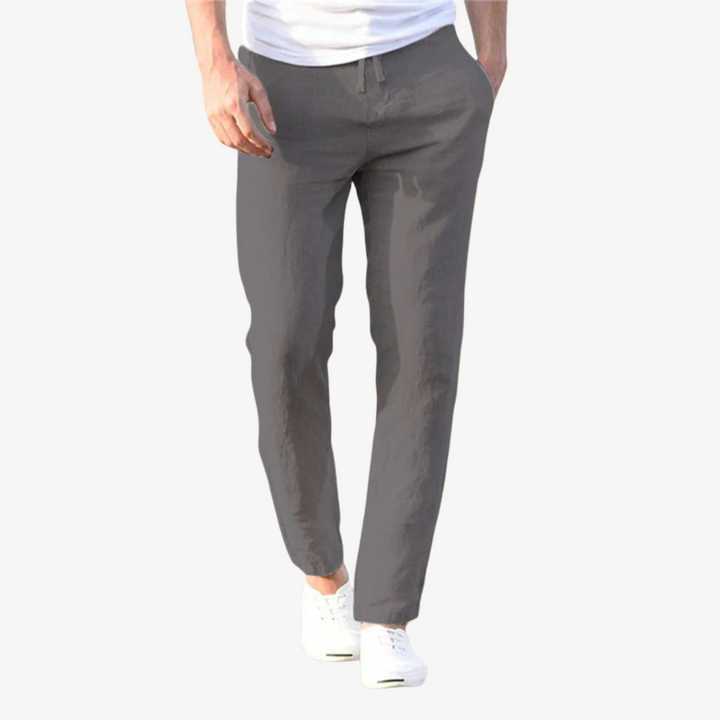 Men’s Linen Drawstring Pants – Casual Lightweight, Breathable | Loravelle