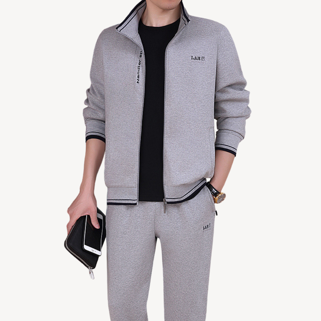 Men’s Zipper Tracksuit Set | Loravelle