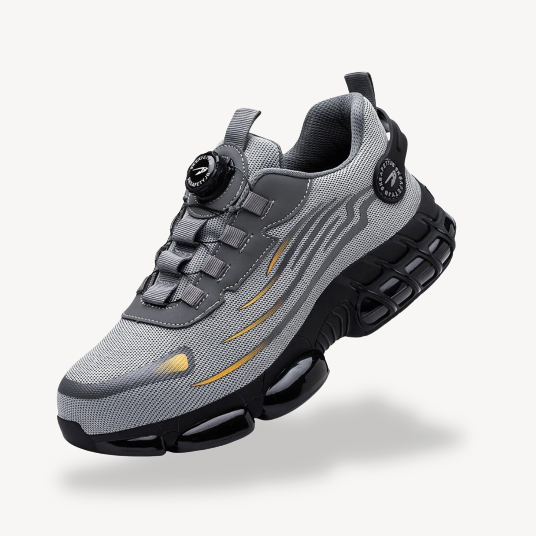 Men's Steel Toe Orthopedic Work Trainers Mesh Safety Shoes | Loravelle
