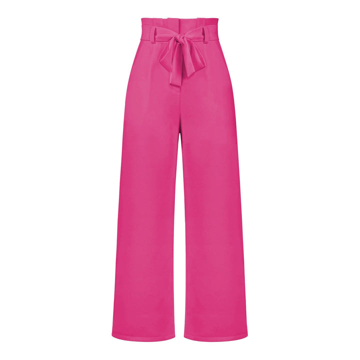 Tie Waist High-Waisted Trousers for women | Loravelle