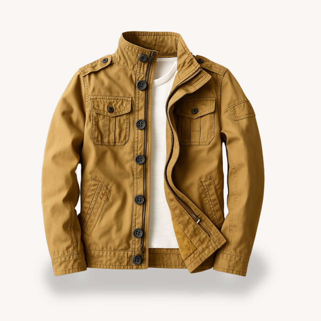 Men’s Casual Military Jacket | Loravelle