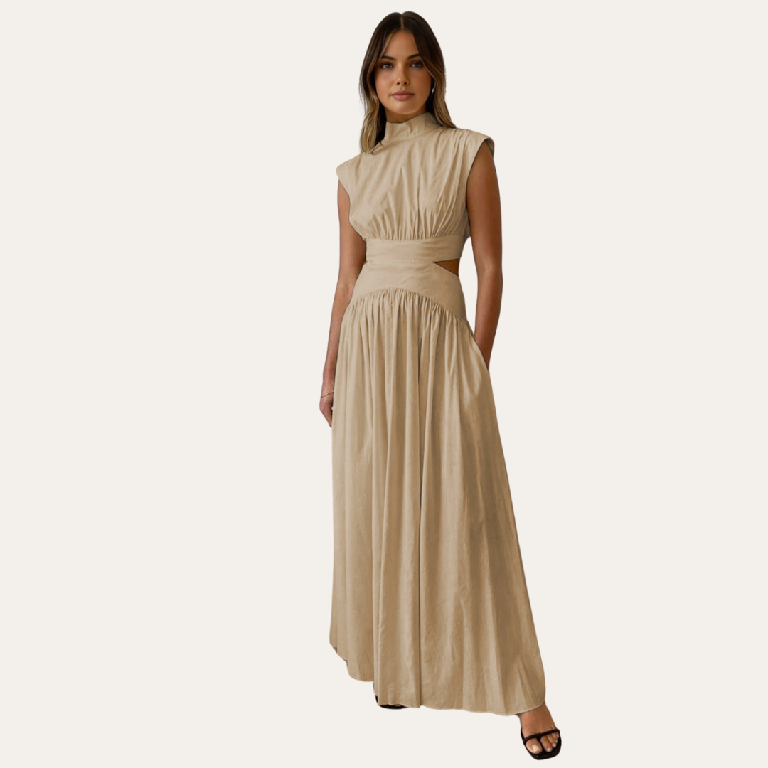 Loravelle | Women's Satin Maxi Dress – Elegant Evening Gown