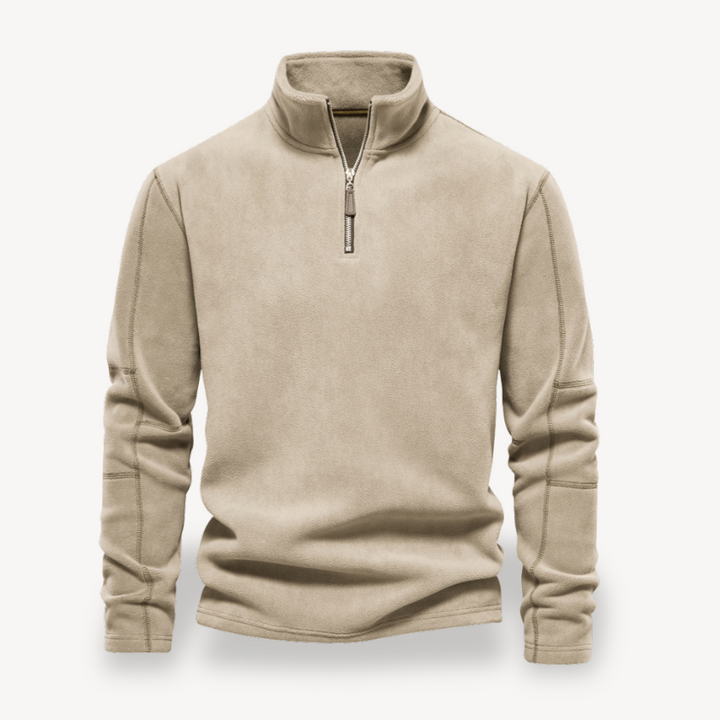 Fleece Quarter-Zip Pullover for Men | Loravelle