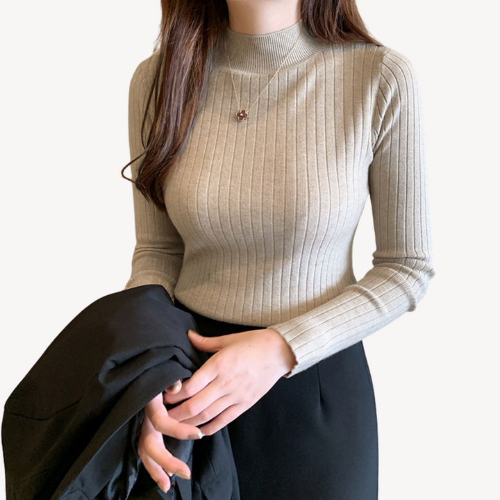 Ribbed Turtleneck Sweater for Women | Loravelle