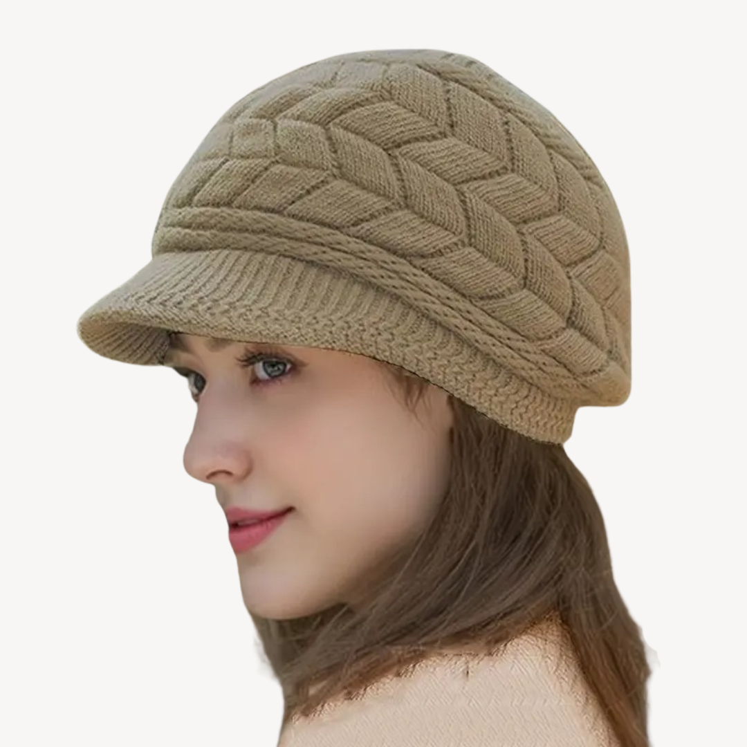 Knitted Baker Boy Hat for Women | Loravelle
