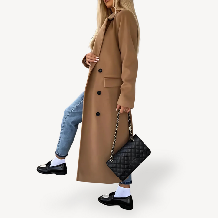 Women's Wool Blend Trench Coat | Loravelle