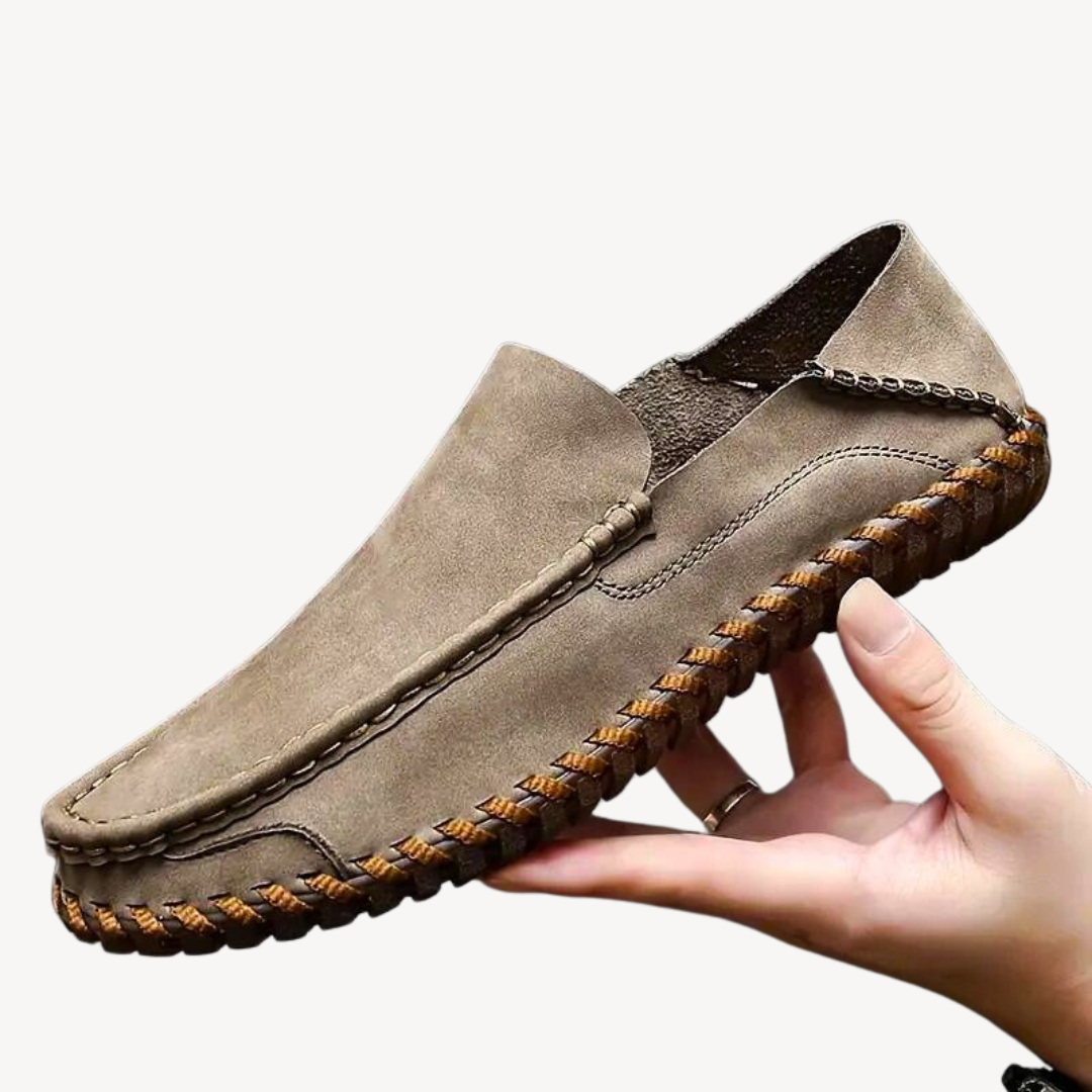 Men's Orthopedic Leather Slip-On Shoes | Loravelle