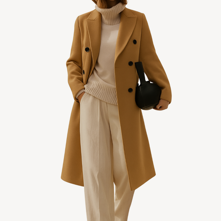 Women’s Double-Breasted Coat | Loravelle