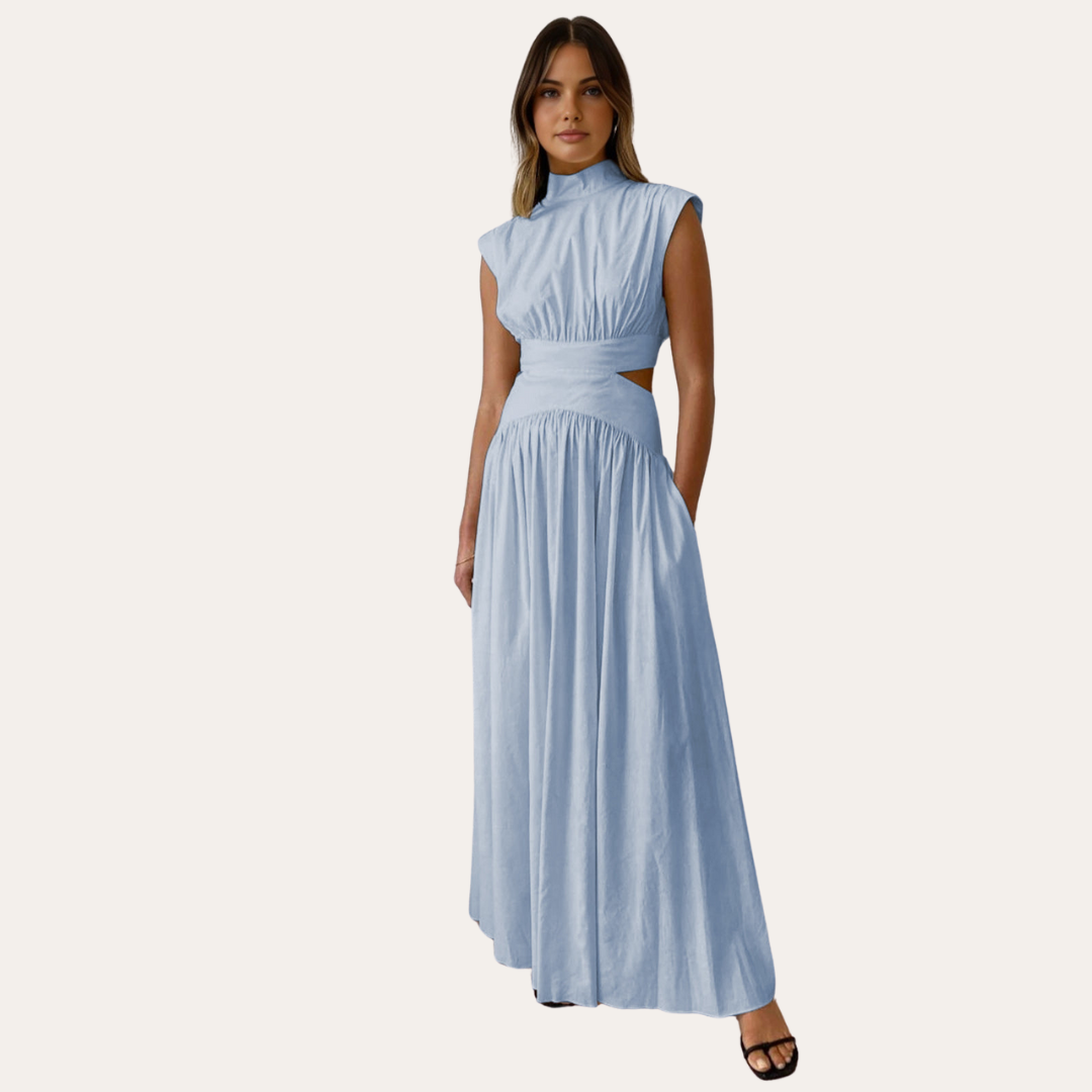 Loravelle | Women's Satin Maxi Dress – Elegant Evening Gown