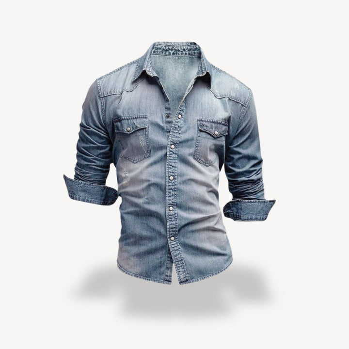 Denim Western Shirt Men's | Loravelle