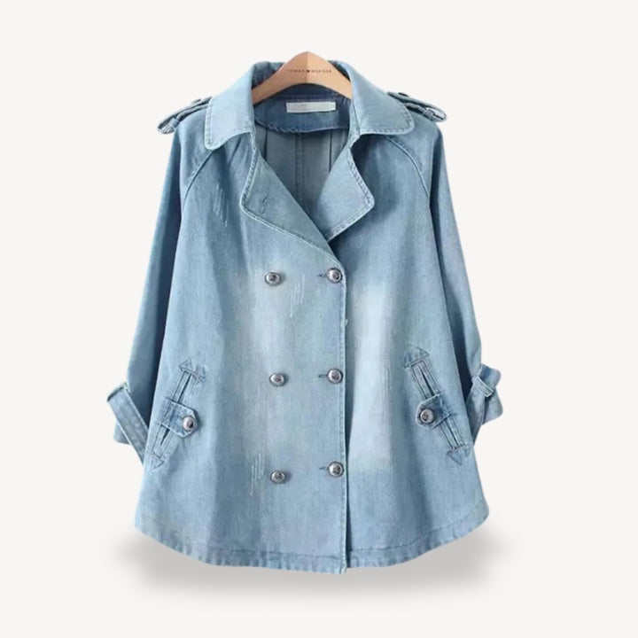 Denim Trench Coat Women | Loravelle