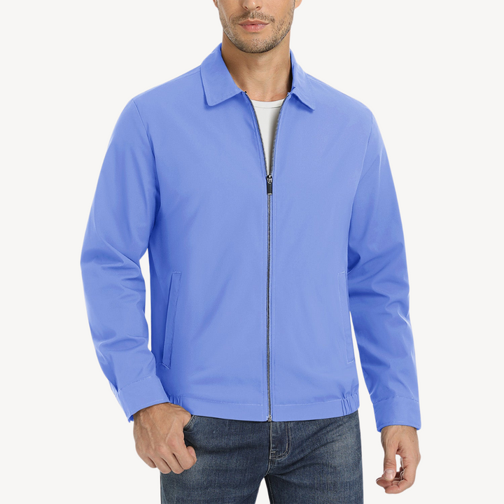 Men's Full-Zip Bomber Jacket with Pockets | Loravelle