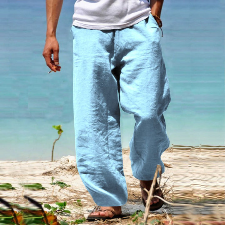 Men's Linen Beach Pants | Loravelle