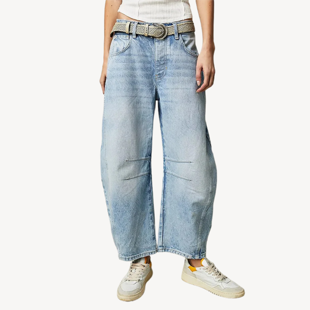 Women's Wide-Legged Denim Pants | Loravelle