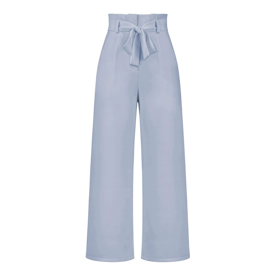 Tie Waist High-Waisted Trousers for women | Loravelle