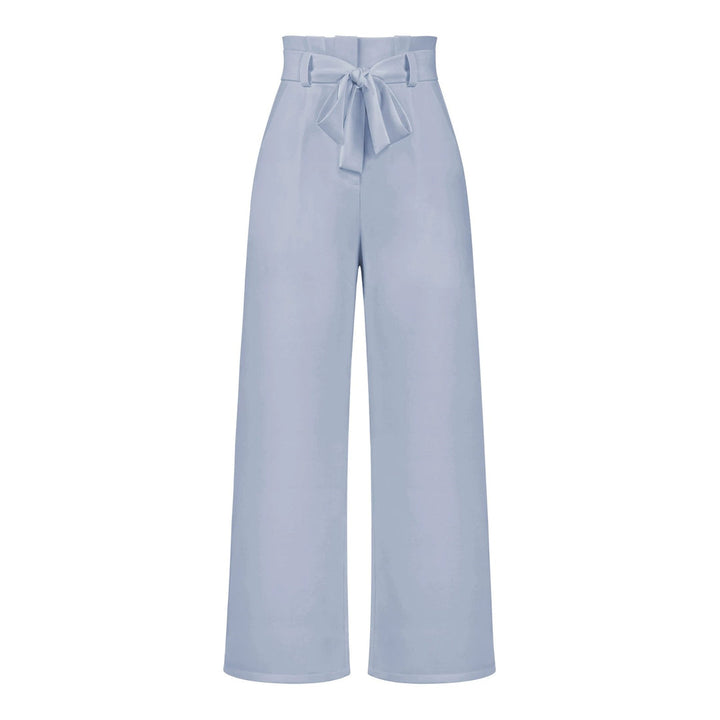 Tie Waist High-Waisted Trousers for women | Loravelle