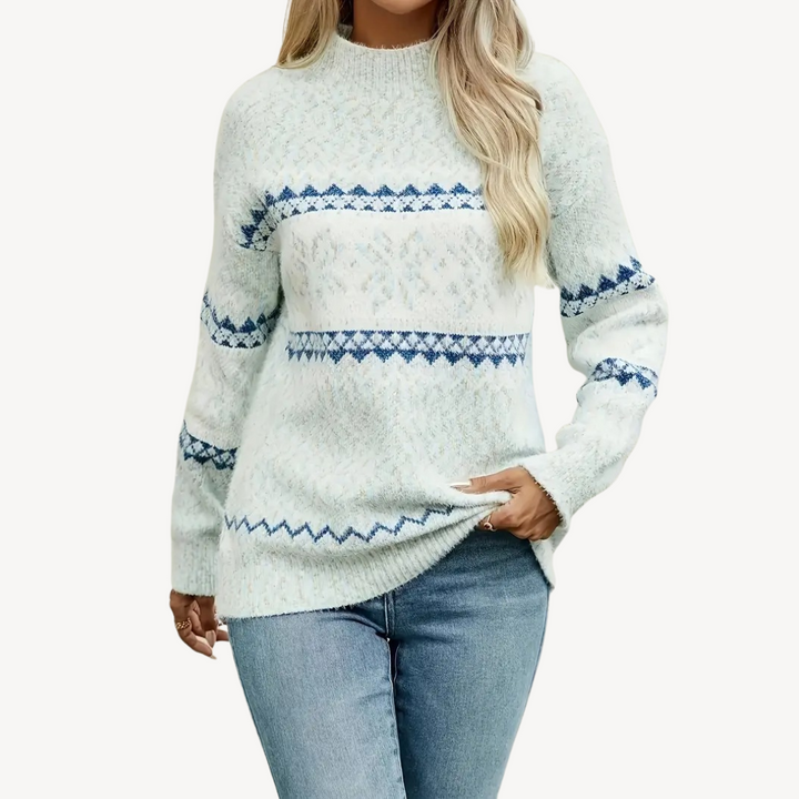 Fair Isle Knit Sweater for Women | Loravelle
