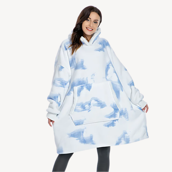Oversized Tie-Dye Hoodie Blanket | Loravelle