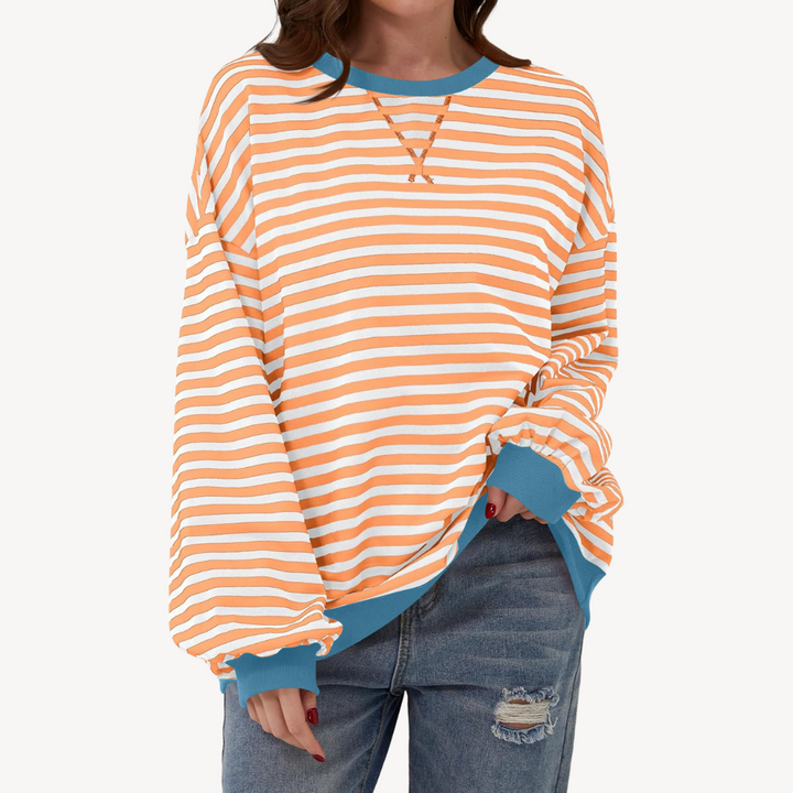 Women's Striped Long Sleeve Top | Loravelle