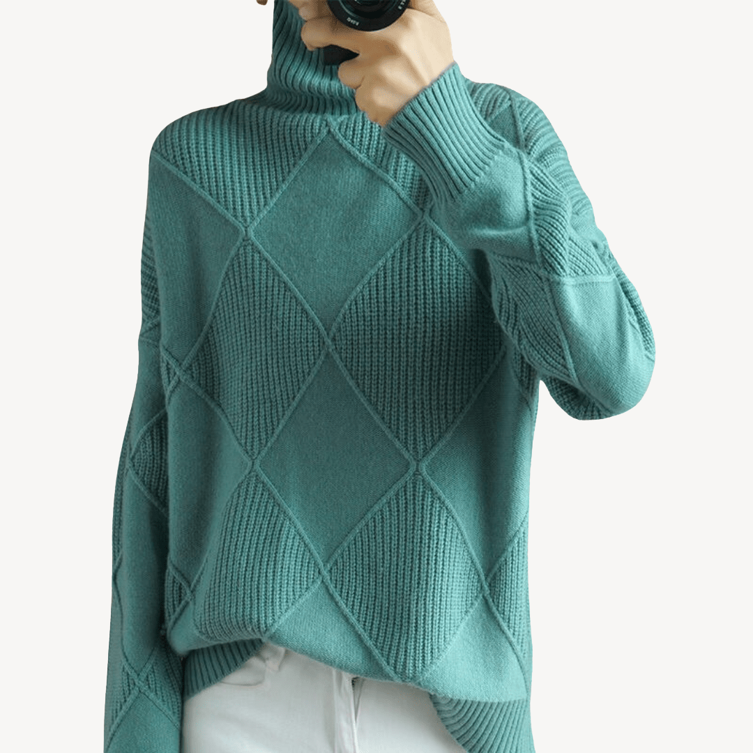 Women's Knit Turtleneck Sweater | Loravelle