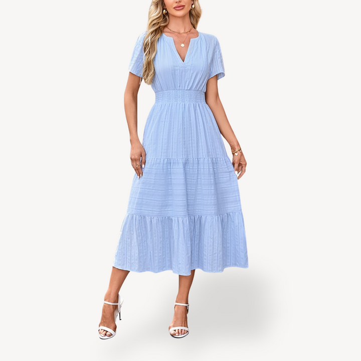 Tiered Midi Dress for Women | Loravelle