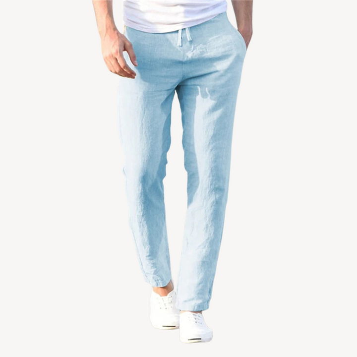 Men’s Linen Drawstring Pants – Casual Lightweight, Breathable | Loravelle