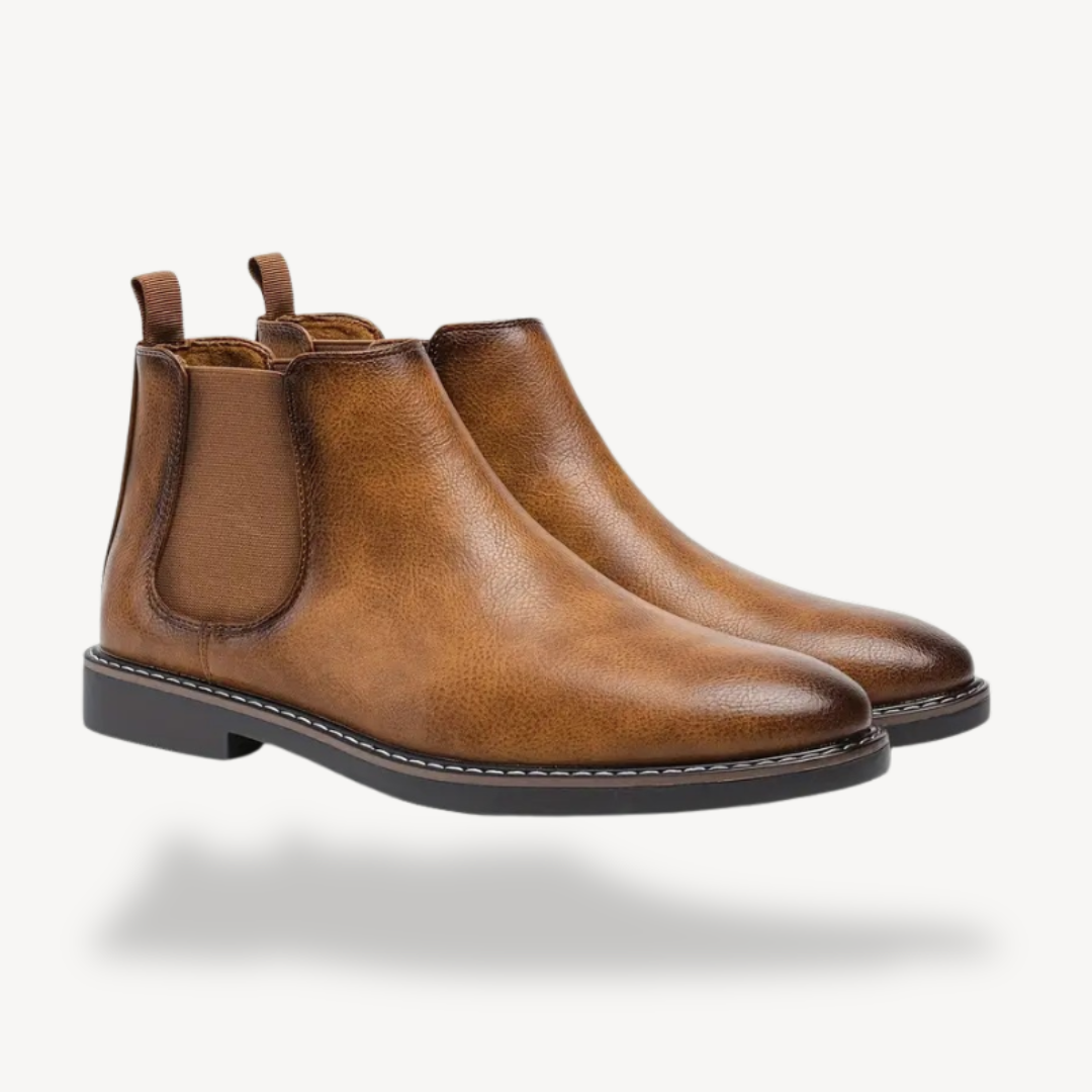 Men's Orthopedic Leather Chelsea Boots | Loravelle
