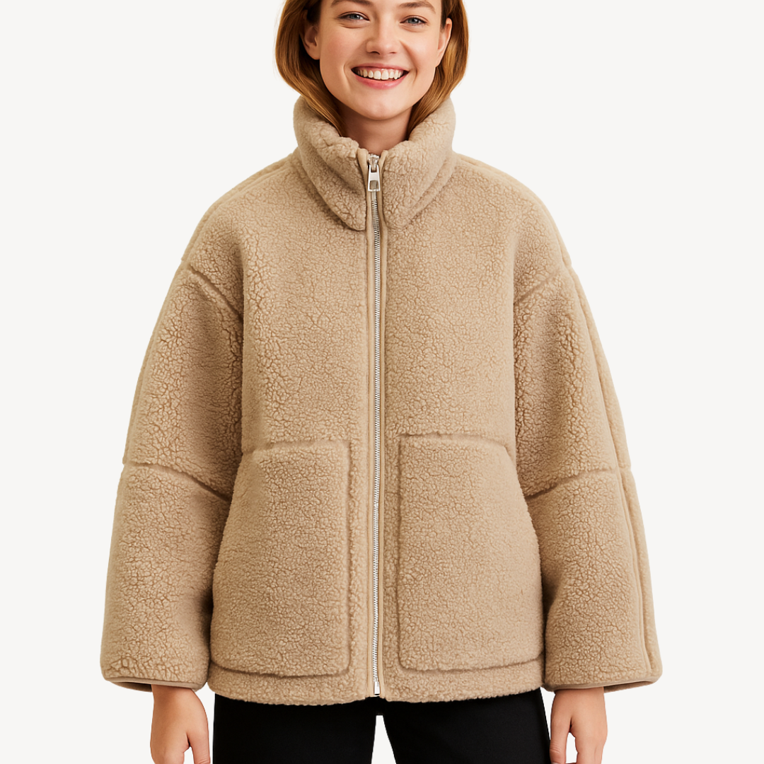 Women's Cozy Zip-Up Fleece Jacket | Loravelle