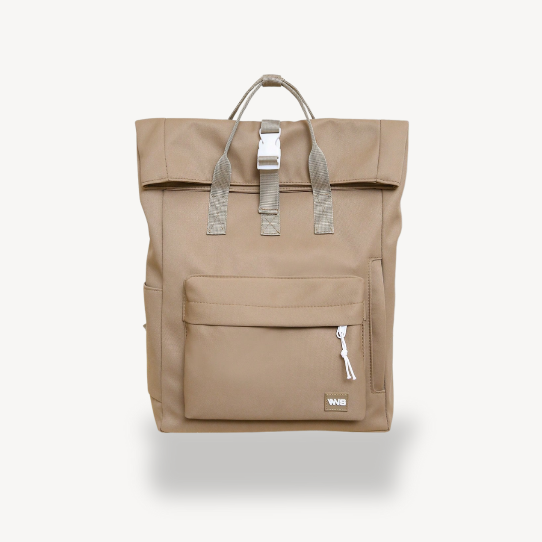 Women's Polyester Roll Top Backpack | Loravelle
