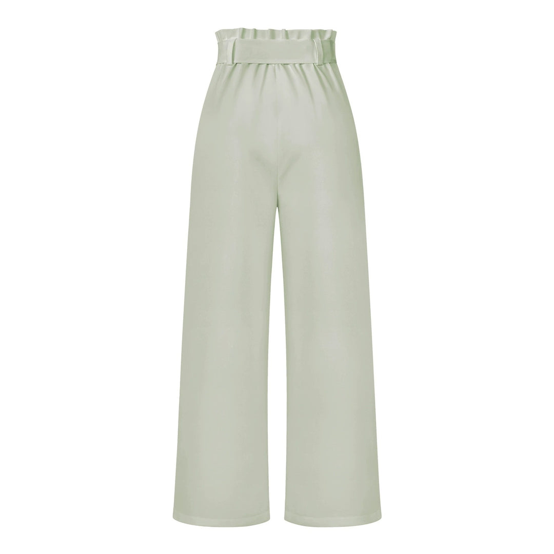 Tie Waist High-Waisted Trousers for women | Loravelle