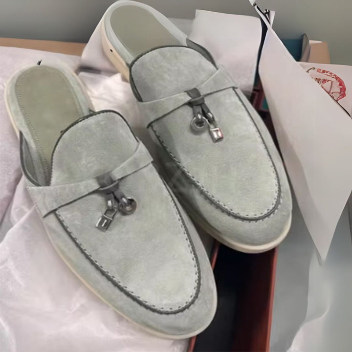 Suede Mule Orthopedic Loafers Women | Loravelle