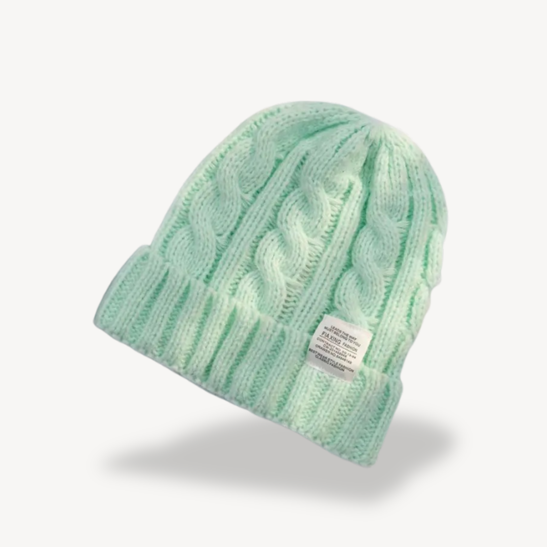 Cable Knit Beanie Hat for Women - Soft Wool Blend | Loravelle