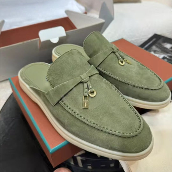 Suede Mule Orthopedic Loafers Women | Loravelle