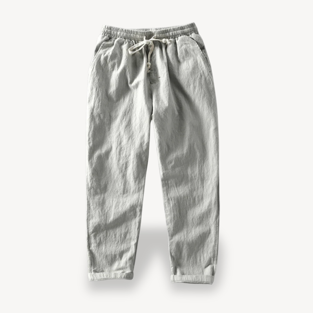 Men's Drawstring Linen Pants | Loravelle