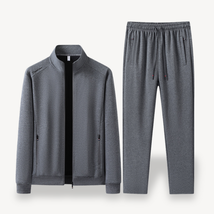 Men's Tracksuit Set with Zipper and Elastic Waistband | Loravelle