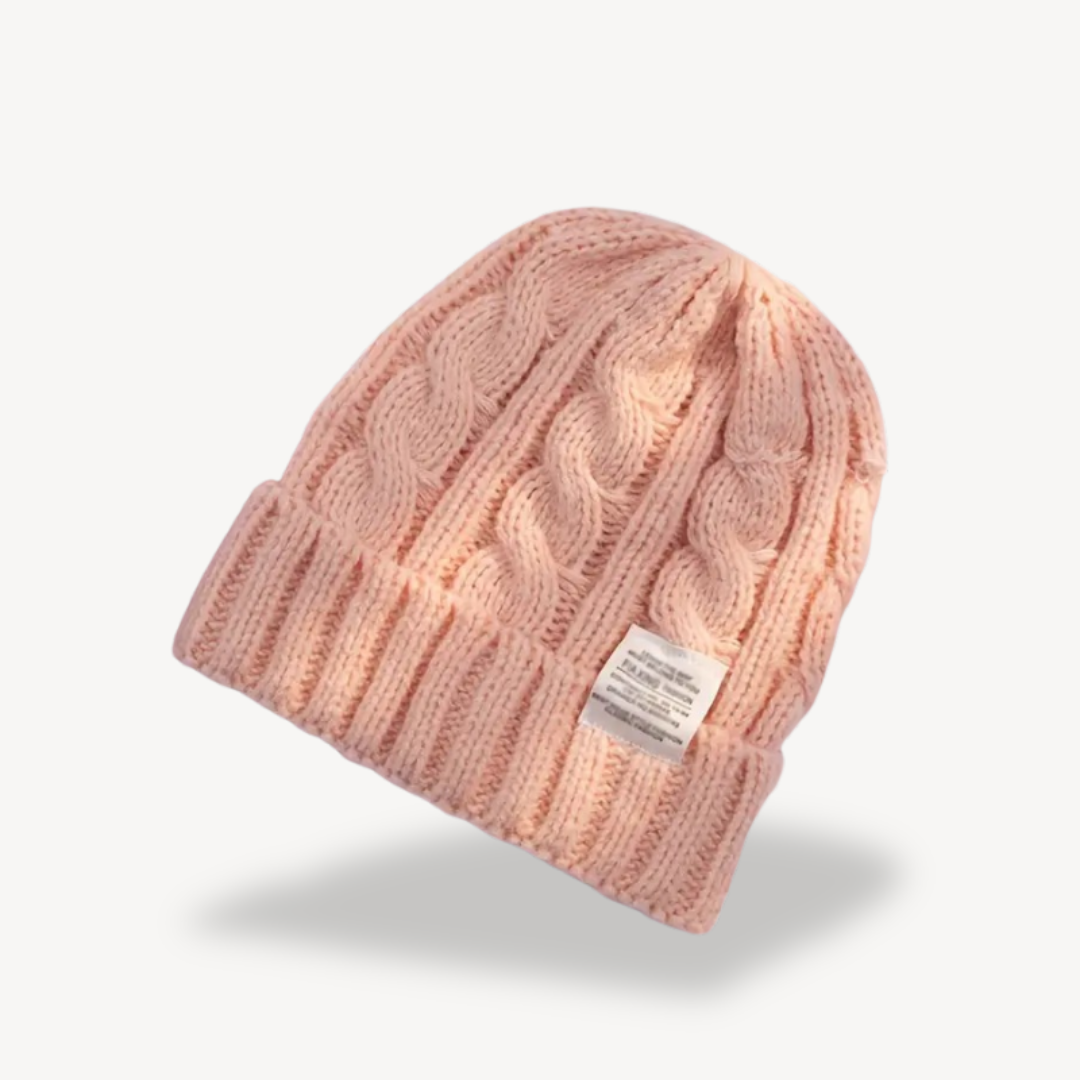 Cable Knit Beanie Hat for Women - Soft Wool Blend | Loravelle