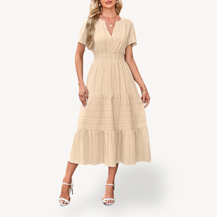 Tiered Midi Dress for Women | Loravelle