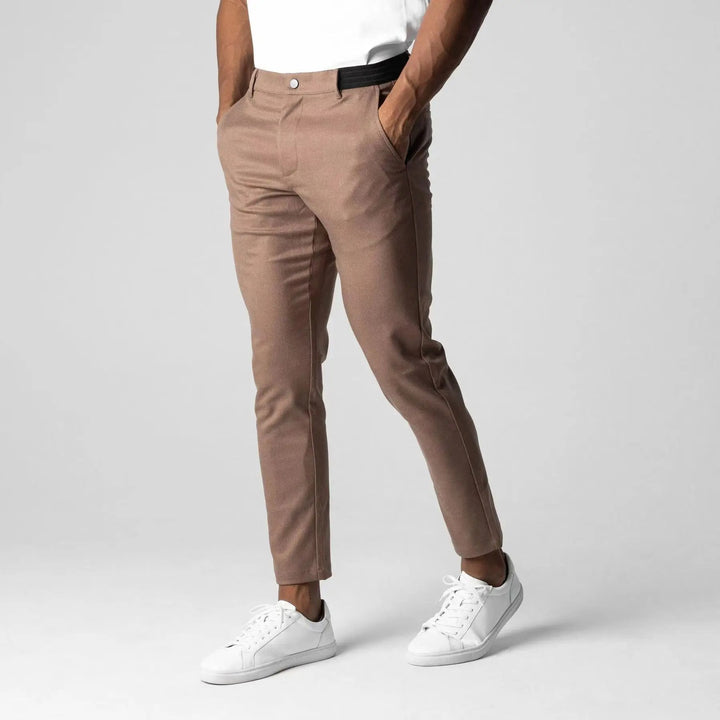 Loravelle | Men's Slim-Fit Chino Pants - Stretch Cotton - Casual Wear