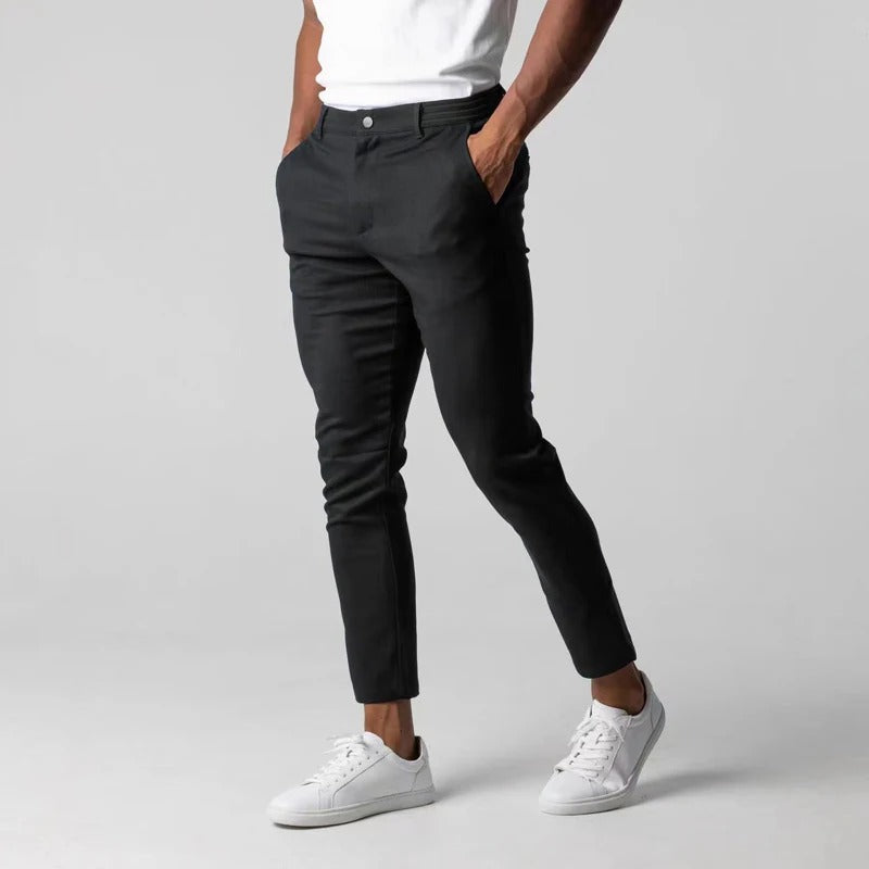 Loravelle | Men's Slim-Fit Chino Pants - Stretch Cotton - Casual Wear