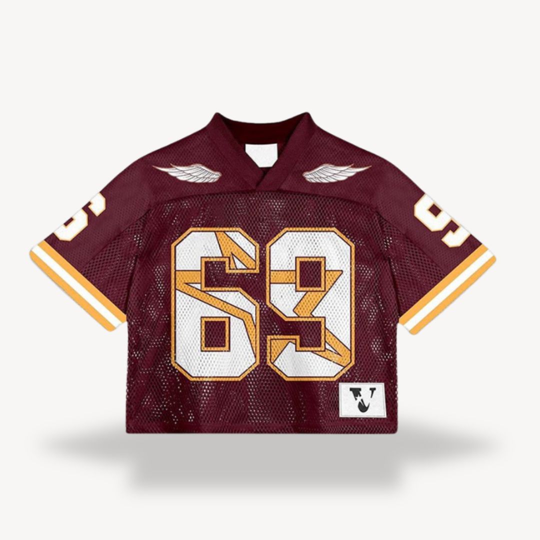 Mesh Football Jersey Men Retro Style | Loravelle
