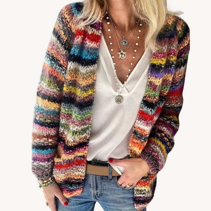 Women’s Multi-Color Knit Cardigan | Loravelle
