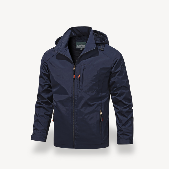 Men’s Casual Polyester Zip Jacket | Loravelle