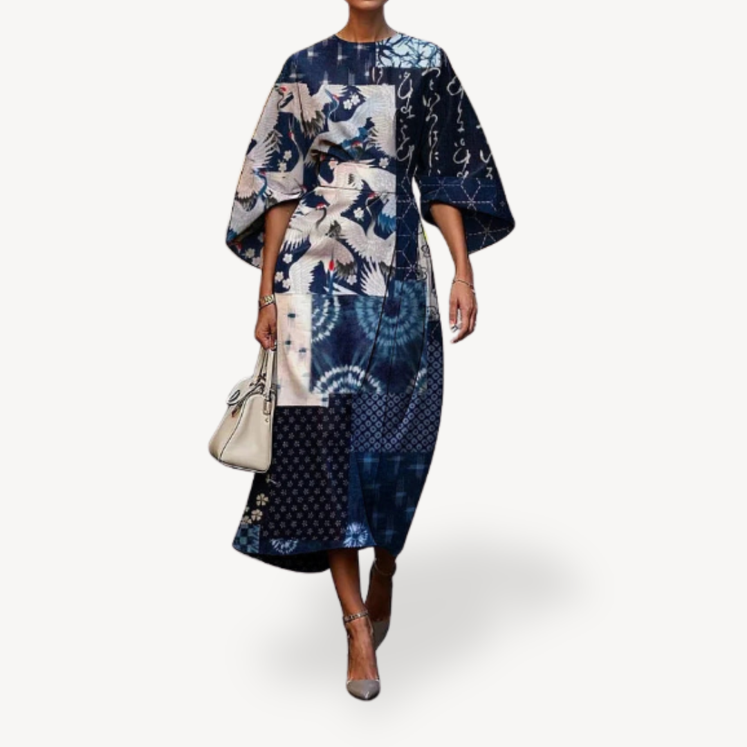 Women's Floral Print Midi Dress | Loravelle