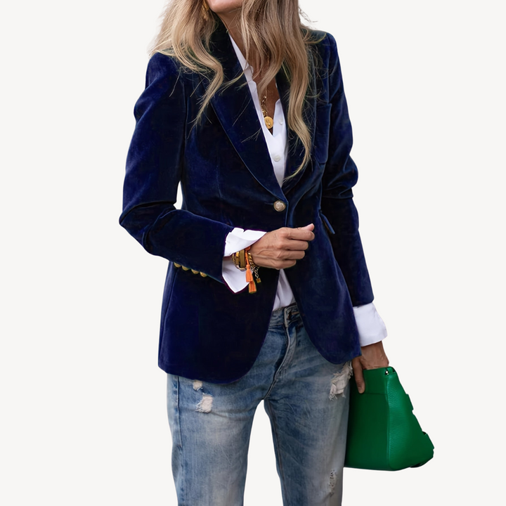Women's Fashion Velvet Blazer | Loravelle