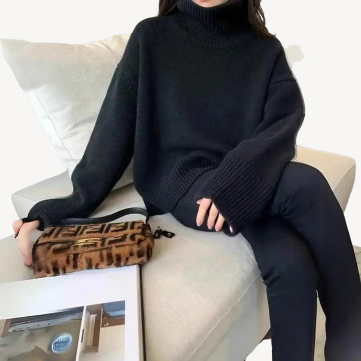 Women's Cozy Turtleneck Sweater | Loravelle