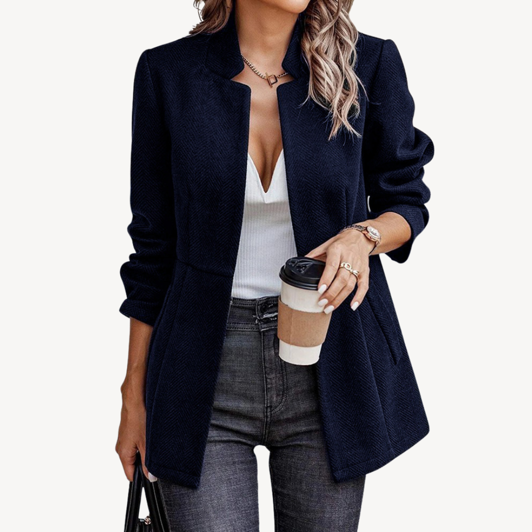 Women’s Herringbone Blazer Jacket | Loravelle