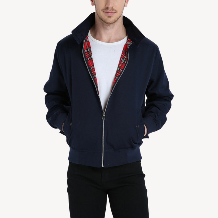 Men's Zip-Up Bomber Jacket | Loravelle
